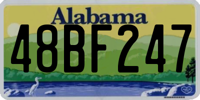 AL license plate 48BF247