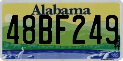 AL license plate 48BF249