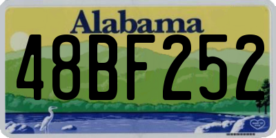 AL license plate 48BF252
