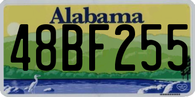 AL license plate 48BF255