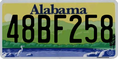 AL license plate 48BF258