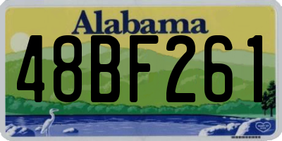AL license plate 48BF261