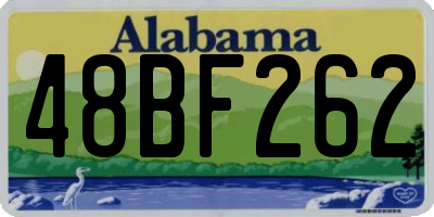 AL license plate 48BF262