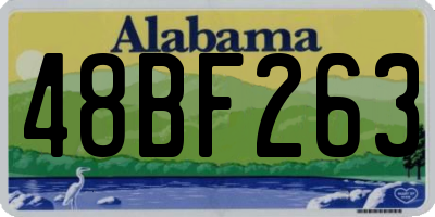 AL license plate 48BF263