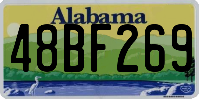 AL license plate 48BF269