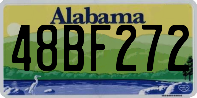 AL license plate 48BF272