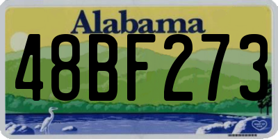 AL license plate 48BF273