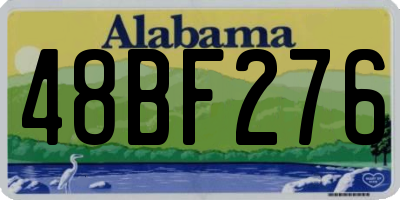 AL license plate 48BF276
