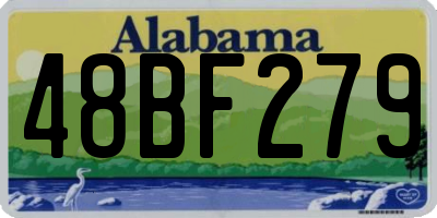 AL license plate 48BF279