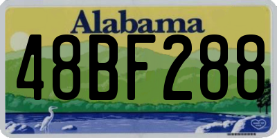 AL license plate 48BF288