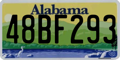 AL license plate 48BF293