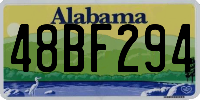 AL license plate 48BF294