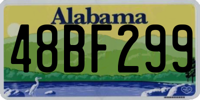 AL license plate 48BF299