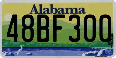 AL license plate 48BF300