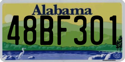 AL license plate 48BF301