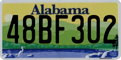AL license plate 48BF302