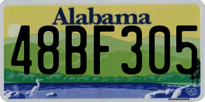 AL license plate 48BF305