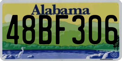 AL license plate 48BF306