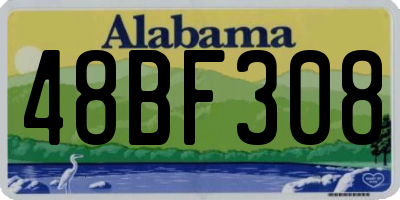 AL license plate 48BF308