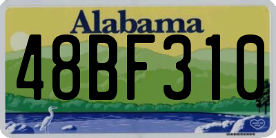 AL license plate 48BF310