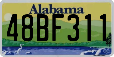 AL license plate 48BF311