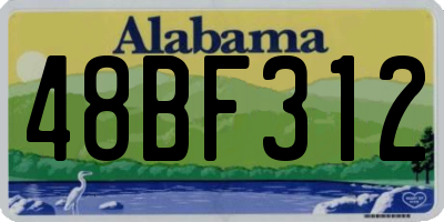 AL license plate 48BF312