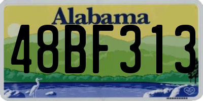AL license plate 48BF313