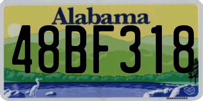AL license plate 48BF318