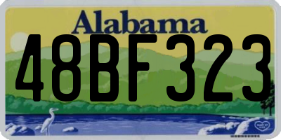 AL license plate 48BF323