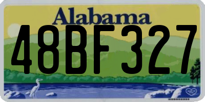 AL license plate 48BF327