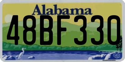 AL license plate 48BF330