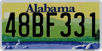 AL license plate 48BF331