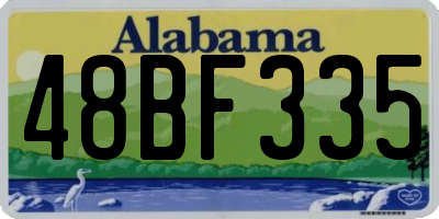 AL license plate 48BF335