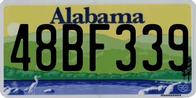 AL license plate 48BF339