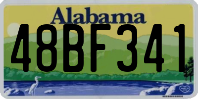 AL license plate 48BF341