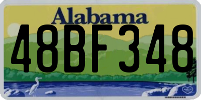 AL license plate 48BF348