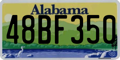 AL license plate 48BF350