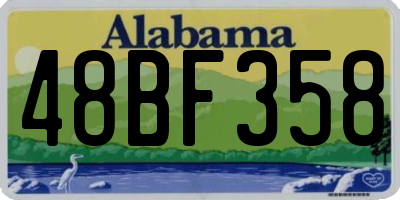 AL license plate 48BF358