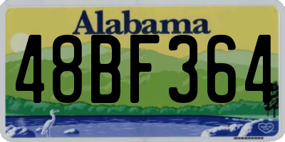 AL license plate 48BF364