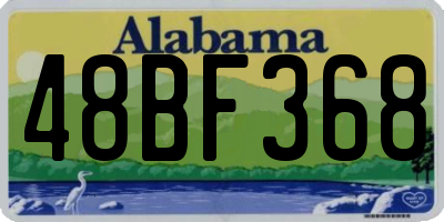 AL license plate 48BF368