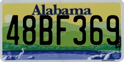 AL license plate 48BF369