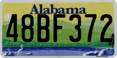 AL license plate 48BF372