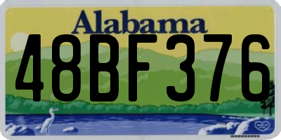AL license plate 48BF376