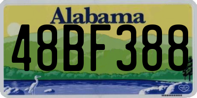 AL license plate 48BF388