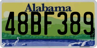 AL license plate 48BF389