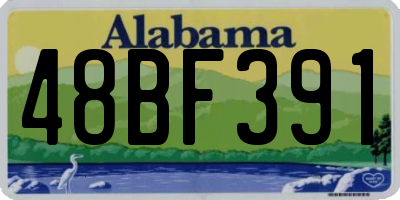 AL license plate 48BF391