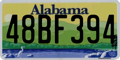 AL license plate 48BF394