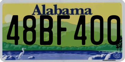 AL license plate 48BF400