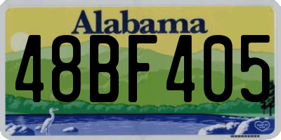 AL license plate 48BF405