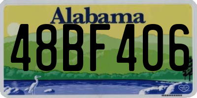 AL license plate 48BF406